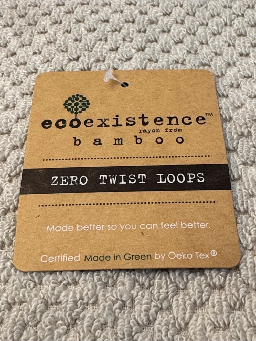 4pc ECOEXISTENCE Bamboo Zero Twist Loops Bath Towel Set - FGChiffon